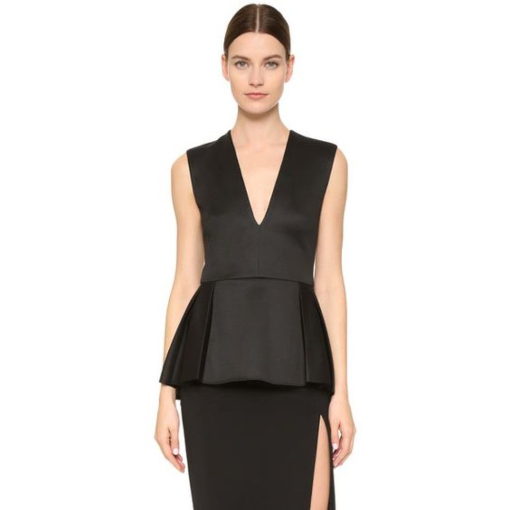 Cushine Et Ochs Wool plunge Neckline Top w/tag